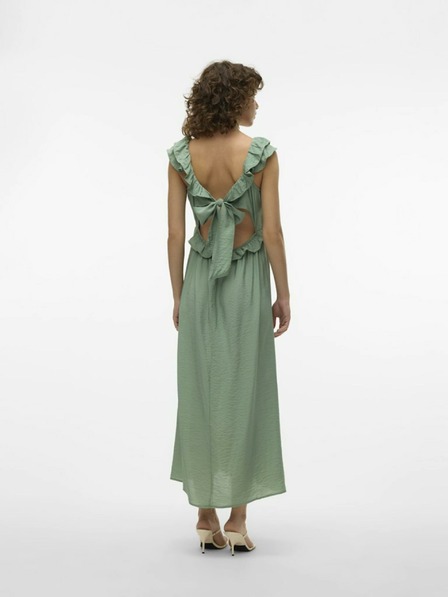 Vero Moda Tmavo zelené dámske maxi šaty Vero Moda Josie