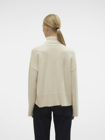 AWARE by VERO MODA Krémový dámsky rolák AWARE by VERO MODA Gisela