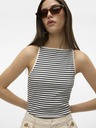 AWARE by VERO MODA Biele dámske pruhované tielko AWARE by VERO MODA Wett