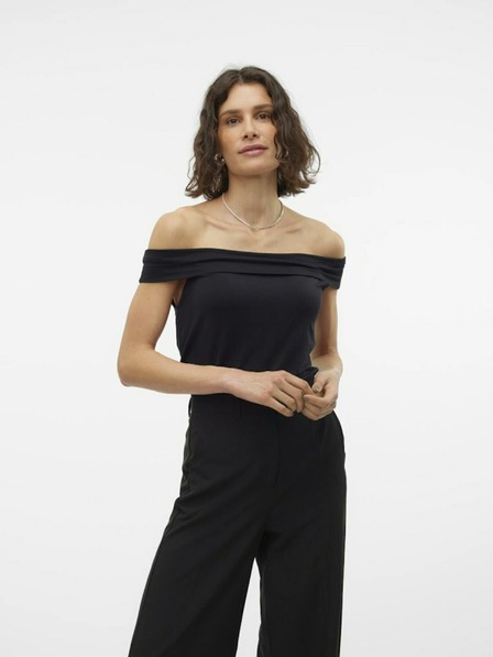AWARE by VERO MODA Čierny dámsky top AWARE by VERO MODA Kenzi Fiona