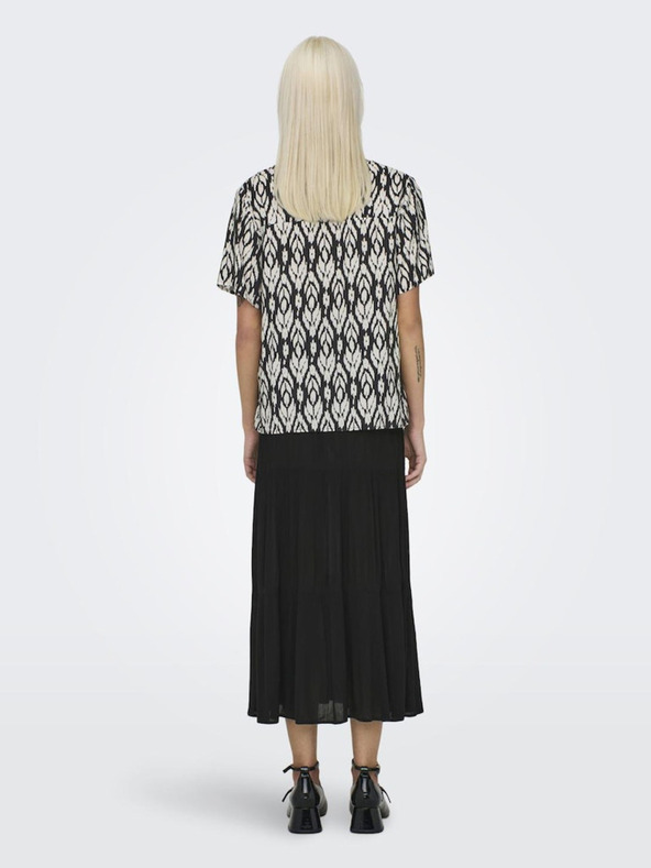 ONLY Čierna dámska vzorovaná blúzka ONLY Susan