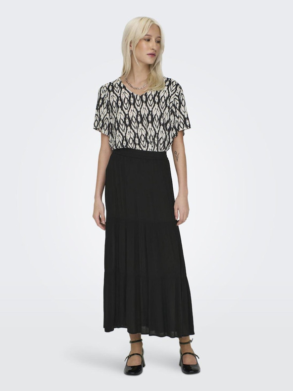 ONLY Čierna dámska vzorovaná blúzka ONLY Susan