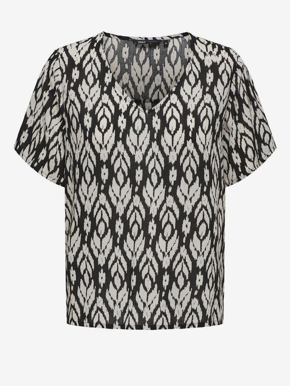 ONLY Čierna dámska vzorovaná blúzka ONLY Susan