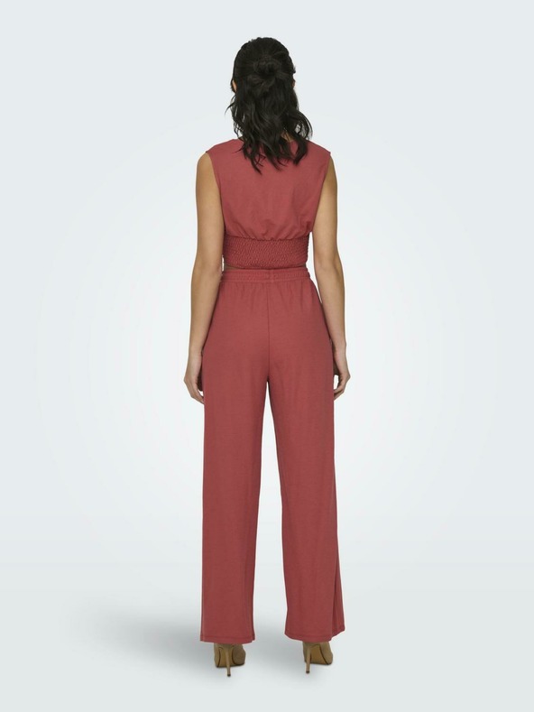 ONLY Tehlové dámske tielko s výstrihom ONLY Jany