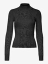 Vero Moda Čierne dámske svetrové šaty VERO MODA Sally