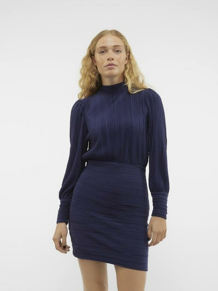 Vero Moda Modré dámske šaty VERO MODA Aurora