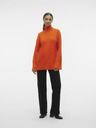 Vero Moda Oranžový dámsky sveter VERO MODA Goldneedle