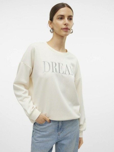 Vero Moda Krémová dámska mikina Vero Moda Irola