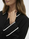 Vero Moda Čierne dámske košeľové šaty Vero Moda Bumpy