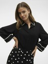 Vero Moda Čierne dámske košeľové šaty Vero Moda Bumpy