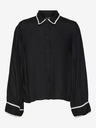 Vero Moda Čierne dámske košeľové šaty Vero Moda Bumpy