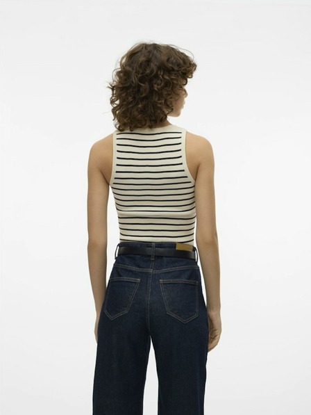 Vero Moda Čierno-krémový dámsky top Vero Moda Ginny