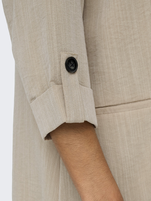 ONLY Béžová dámska pruhovaná bunda ONLY Marsa