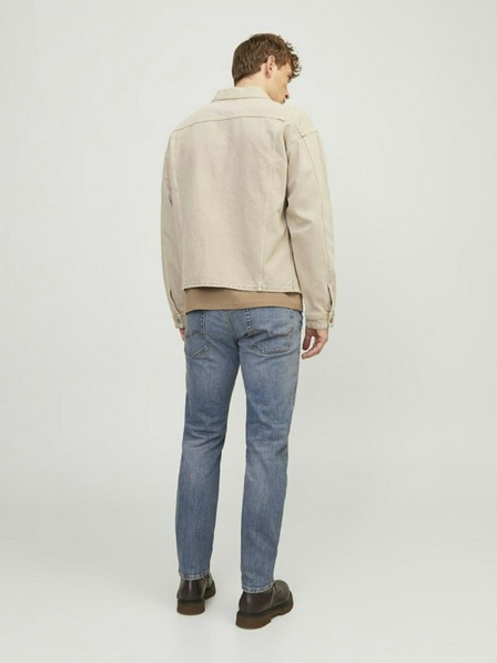 Jack & Jones Modré pánske džínsy zúženého strihu Jack & Jones Mike