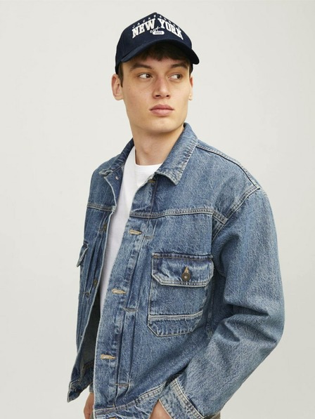 Jack & Jones Tmavomodrá pánska čiapka Jack & Jones Citi