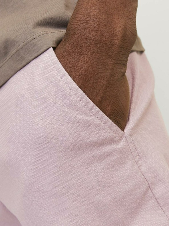 Jack & Jones Svetloružové pánske chino šortky Jack & Jones Fury