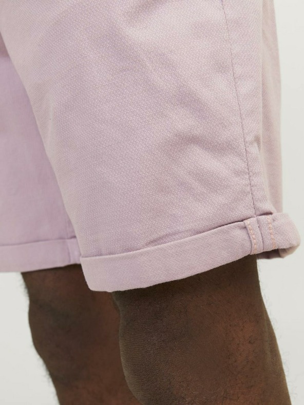 Jack & Jones Svetloružové pánske chino šortky Jack & Jones Fury