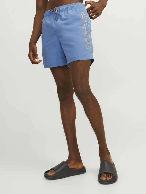 Jack & Jones Modré pánske plavky Jack & Jones Fiji