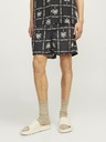 Jack & Jones Čierne pánske vzorované plavky Jack & Jones Fiji