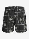 Jack & Jones Čierne pánske vzorované plavky Jack & Jones Fiji