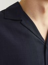 Jack & Jones Tmavomodrá pánska košeľa s krátkym rukávom Jack & Jones Aaron