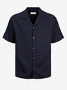 Jack & Jones Tmavomodrá pánska košeľa s krátkym rukávom Jack & Jones Aaron