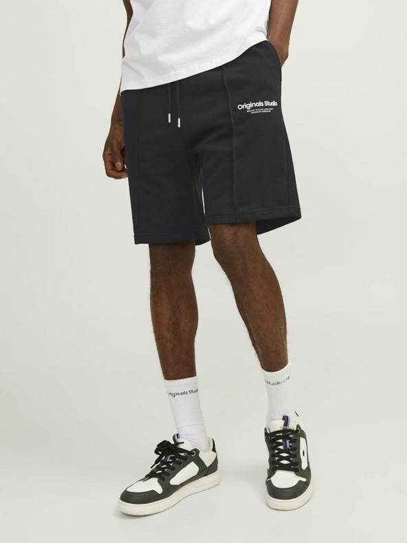 Jack & Jones Čierne pánske tepláky Jack & Jones Kane