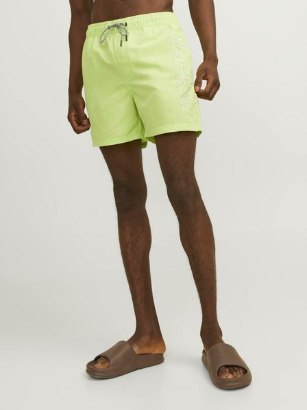 Jack & Jones Zelené pánske plavky Jack & Jones Fiji