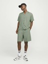 Jack & Jones Zelená pánska košeľa s krátkym rukávom Jack & Jones Aaron