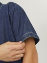 Jack & Jones Modrá pánska džínsová košeľa s krátkym rukávom Jack & Jones Palma