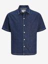 Jack & Jones Modrá pánska džínsová košeľa s krátkym rukávom Jack & Jones Palma