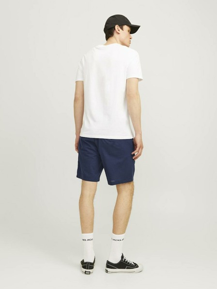 Jack & Jones Tmavomodré pánske chino šortky s plátnom Jack & Jones Ace