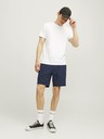 Jack & Jones Tmavomodré pánske chino šortky s plátnom Jack & Jones Ace