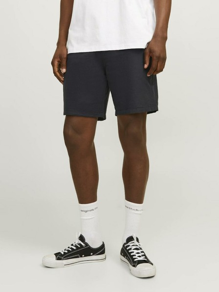Jack & Jones Čierne pánske chino šortky s plátnom Jack & Jones Ace