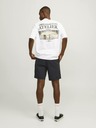 Jack & Jones Čierne pánske chino šortky s plátnom Jack & Jones Ace