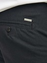 Jack & Jones Čierne pánske chino šortky s plátnom Jack & Jones Ace