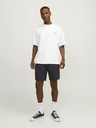 Jack & Jones Čierne pánske chino šortky s plátnom Jack & Jones Ace