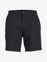 Jack & Jones Čierne pánske chino šortky s plátnom Jack & Jones Ace