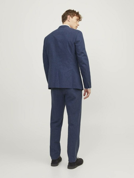 Jack & Jones Tmavomodré pánske plátené šortky Jack & Jones Riviera