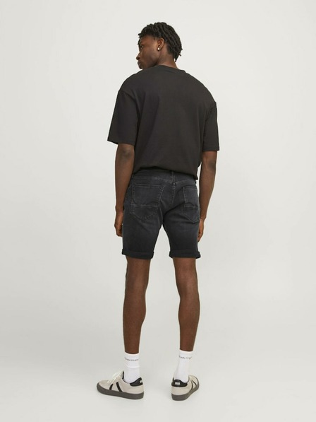Jack & Jones Čierne pánske džínsové šortky Jack & Jones Rick