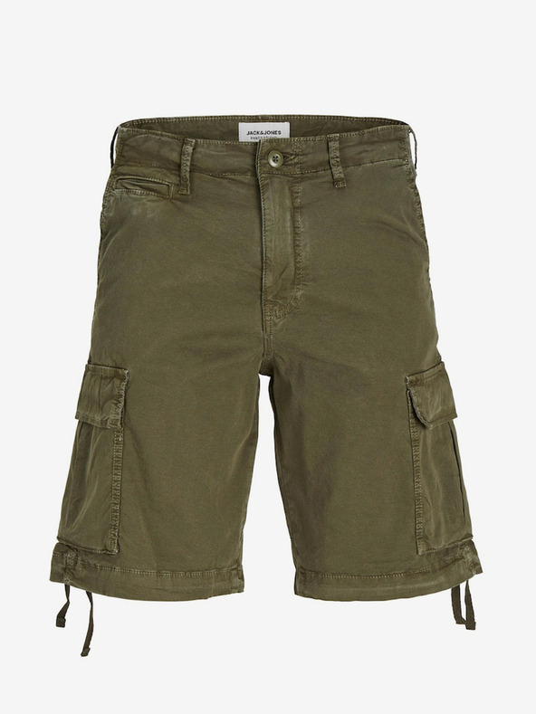 Jack & Jones Khaki Pánske kargo šortky Jack & Jones Cole