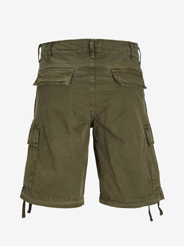 Jack & Jones Khaki Pánske kargo šortky Jack & Jones Cole