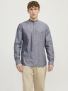 Jack & Jones Modrá pánska ľanová košeľa Jack & Jones Summer