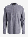 Jack & Jones Modrá pánska ľanová košeľa Jack & Jones Summer