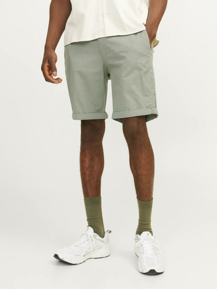 Jack & Jones Zelené pánske chino šortky Jack & Jones Fury