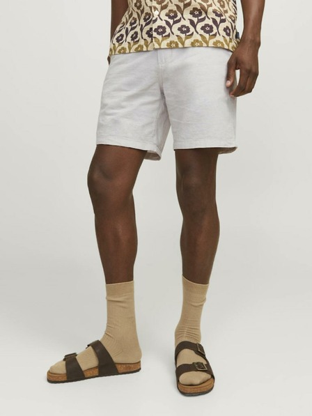 Jack & Jones Krémové pánske chino šortky s plátnom Jack & Jones Ace