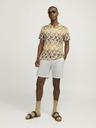 Jack & Jones Krémové pánske chino šortky s plátnom Jack & Jones Ace