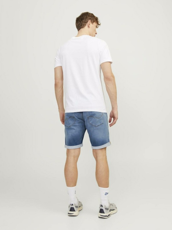 Jack & Jones Modré pánske džínsové šortky Jack & Jones Rick