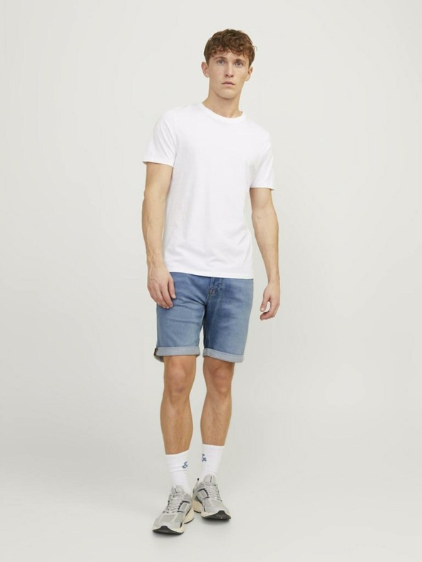 Jack & Jones Modré pánske džínsové šortky Jack & Jones Rick
