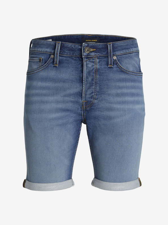 Jack & Jones Modré pánske džínsové šortky Jack & Jones Rick